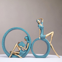 Nordic light luxury postmodern simple living room Bedroom room wine cabinet Home decoration crafts art decoration ideas