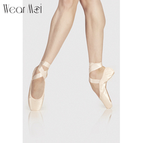 Vimo ballet shoes adult professional pointy shoes sweet vintage strappy satin toe shoes dance shoes women ALFA