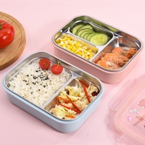 304 Stainless Steel Lunch Box Students Office Workers Lunch Box Thickened Split Body Anti-Scalding Sealed Lunch Box