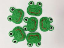 Rhyme ornament wool thread woven handmade small frogs bb clips cute mesh red hair card hair clip Korea haircut