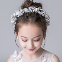 Crown Head Accessories Children Princess Performance Ornaments Girl Pearls Accessories Korea Personality Cute Crown Hair Stirrup Accessories