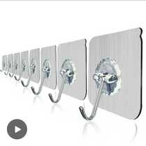 No trace nail-free hook strong adhesive hook paste transparent suction cup hook