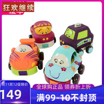 American B Toys back force car new mini soft rubber toy car child inertia coasting small car suit