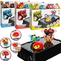 Bibi elf gyro toy car set to send combat circling and turning dazzle Doo stack turn Q car childrens parent-child battle