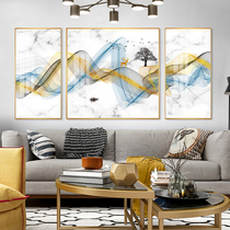 Deer Hanhai crystal porcelain decorative painting New Chinese elk streamer framed painting Living room bedroom study background wall hanging painting