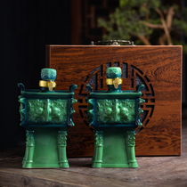 Jingdezhen decoration creative ceramic wine bottle 1 catty for home sealed wine jug Wine Empty Bottle A Catfish Gift