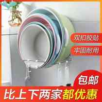 Multifunctional perforated toilet shelving toilet shelving hook kitchen bathroom stainless steel containing shelf face pelvis wall-mounted