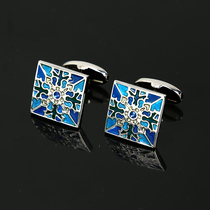 IFSONG mens shirt cuffs nail simple French cufflinks business sleeves mens shirt buckle gift box