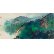 Art Derivatives] Zhang Daqians Taniguchi Home replica handmade rice paper copy hanging painting
