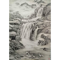 Liang Jianping Crane and Wonderland Co-twenties paper This new steel stroke