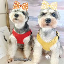 Reflective Anti-Loss Vest Style Walk Dog Traction Rope Adjustable Flex Chest Brace Farfight Snownery Small & Medium Dog