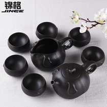 Jinje Yixing handmade purple clay teapot whole set of kung fu tea set Original Tea Teapot Tea Tea Tea Tea Tea Cup