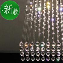 Crystal hanging line 3 light curtain Crystal hanging line light Wedding double heart crystal light Restaurant light Entrance partition light curtain light