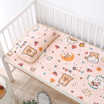 Baby mattress summer thin ice silk mat for childrens kindergarten special newborn baby latex soft mat can be customized