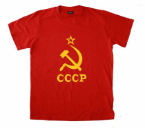 Soviet theme commemorative edition personality fashion cultural shirt Soviet style two pieces