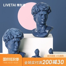 State Life INS Nordic color high-end statuette plaster photography props David desktop creative ornaments