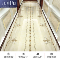 Aisle cast crystal brick puzzle European living room floor tile parquet tile 800x800 entrance entrance dining room floor tile