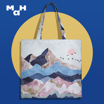 MAH2021 New Fashion Ins Print Tote Bag Handbag Large Capacity Girl Bag Casual Commuter Single Shoulder Bag