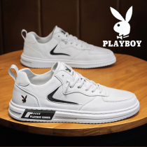 Playboy pure leather boys white shoes pedal 2020 summer new trend sports and leisure board shoes tide shoes