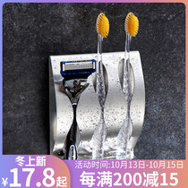 Net red toothbrush holder suction wall type toothbrush holder Holder Holder toothbrush holder non-perforated