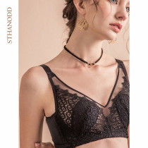 STHANODD Bigano OPENWORK EMBROIDERY SEXY UPRIGHT COTTON GATHERED on top of the collection pair of BREAST BRA SUIT UNDERWEAR for WOMEN