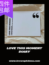 ●JY groceries●Domestic spot Korean loverspickme black and white comma notebook