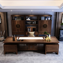 New Chinese Style Boss Table Atmosphere President Table Brief desk Grand Bandai Office Furniture Ukinwood Custom