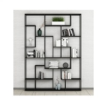 Shelf display stand Living room partition Creative Wrought iron industrial wind Bogu Office bookshelf Nordic floor-to-ceiling simplicity