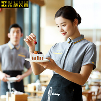 Bussweaters waitresses Working clothes Womens long short sleeves Western dining Cafeteria Catering restaurant Milk Tea Egg Pastry summer