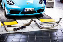 Country 5 Porsche 718 modified CSK High flow through head section RMBthree Catalyst Exhaust Pipe Roadster Soundtrack