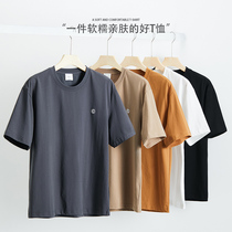 Hanska 2022 Loose Short Sleeve Mens Design Sensation Small Crowdsummer New Trends 100 Hitch Casual Round Collar T-shirt Man