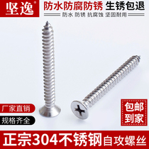 304 stainless steel self-tapping screw lengthy cross countersunk head screw flat head wood screw M2M3M4M6M8M10