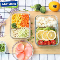 South Korea Glasslock glass lunch box bento box microwave oven bowl fresh-keeping box tempered glass fresh-keeping bowl sealed