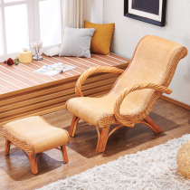 Recliner rattan chair old man wicker chair adult pregnant woman summer cool recliner lazy man lunch break Hainan household recliner Nap recliner