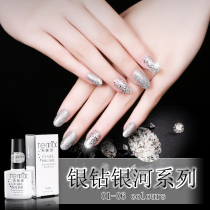 Temix silver diamond series nail polish nail salon special coordan Barbie glue bright sequin diamond glue 6 color lasting