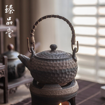 Handmade beam pot filter bubble teapot small ceramic coarse pottery pot household grab Japanese creative kung fu teapot