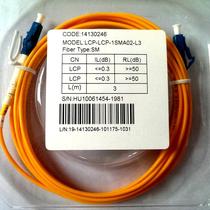 LC-LC Fiber jumper SM2 0 L-3 Telecommunications grade fiber jumper LCP-LCP-1SMA02-L-3M