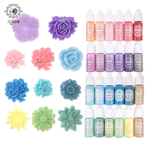 miss small morning diy handmade crystal drop glue uv resin adhesive solid color cream oil color candy color 24 color