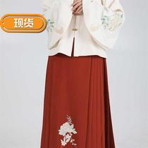 Woven Han g dress horse face dress Hanfu womens clothing embroidery Qingyuan standing collar placket short coat embroidery Chinese style