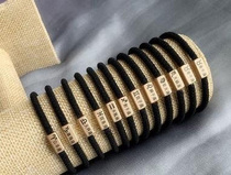 Head rope boyfriend tie hair accessories rubber band leather sleeve bracelet Hairband twelve constellations braided hand rope beads letters