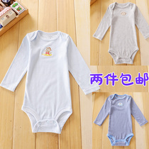 Baby jumpsuit spring and autumn cotton baby clothes for men and women newborn clothes long sleeve Triangle shirt jumpsuit jumpsuit