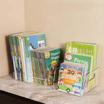A4 desk book containing box transparent student children plotbook table top shelf bookcase storage basket finishing deviner