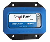 spotbot recorder shockwatch safety label shake logistics transport monitoring and positioning signage cloud end