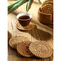 Black Sandalwood Gongfu Tea Ceremony Tea Set Accessories Teacup Tea Drinking Tea Tozen tea Tea Ware Insulation Mat Creative Non-slip Tea Mat