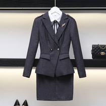 Professional clothes womens suits autumn clothes fashion temperament hotel business dress suits womens sales department tooling