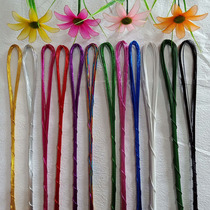 Price reduction handmade DIY silk mesh flower material stocking flower material flower bone silver onion iron wire color wire 1 tie 20
