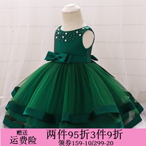 Baby Gown Dress Spring Summer Children Play Out Girls Tennis Veil Pompon Princess Dresses Dresses Dresses A Year of Hundred Day Feast