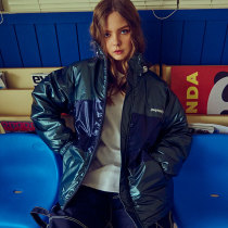 2021BSRABBIT Korean ski suit single and double board men and women wear-resistant waterproof wind warm cardigan top black powder