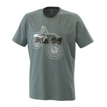 KTMR2R RADICAL SX 450 Dark Gray T - shirt Leisure Series