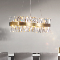 Kaiqiao (ZX) postmodern light luxury crystal dining room chandelier simple bar living room luxury designer lamps